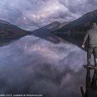 Buy canvas prints of Admiring The Loch by Ronnie Reffin