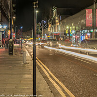 Buy canvas prints of Sauchiehall Street On A Friday Night by Ronnie Reffin