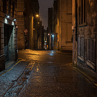 Buy canvas prints of Alley In The Rain by Ronnie Reffin