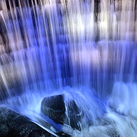 Buy canvas prints of Electric Waterfall by Ronnie Reffin