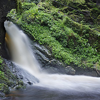 Buy canvas prints of Waterfall In Spate by Ronnie Reffin