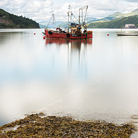 Buy canvas prints of Red Trawler by Ronnie Reffin