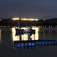 Buy canvas prints of Trawler At Night by Ronnie Reffin
