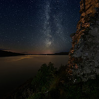 Buy canvas prints of Milky Way From Lachlan Castle by Ronnie Reffin