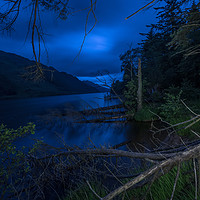 Buy canvas prints of Loch Eck At Inverchapel At Night by Ronnie Reffin