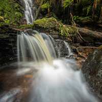 Buy canvas prints of Double Waterfall by Ronnie Reffin