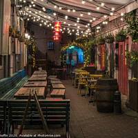 Buy canvas prints of Sloans Bar At Night by Ronnie Reffin