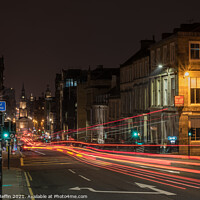 Buy canvas prints of West George Street At Night by Ronnie Reffin