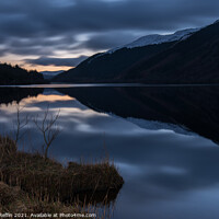 Buy canvas prints of Loch Eck At Sunset by Ronnie Reffin