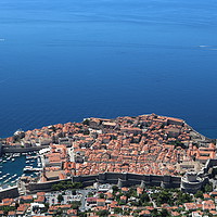 Buy canvas prints of Old Dubrovnik town from above by Andrew Reece