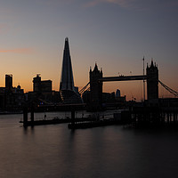 Buy canvas prints of Tower Bridge and The Shard Building by Robert Likovszki