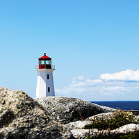 Buy canvas prints of Lighthouse at Peggys Cove by Jan Gregory