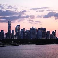 Buy canvas prints of Sunrise over Manhatten by Jan Gregory