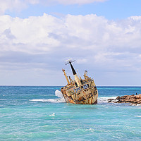 Buy canvas prints of Rusty Shipwreck by Jan Gregory