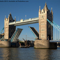 Buy canvas prints of Tower Bridge - Road Up by Karen Martin