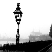 Buy canvas prints of Greenwich Lamp by Karen Martin