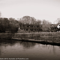 Buy canvas prints of Arlington Row and River Coln by Karen Martin