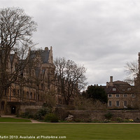 Buy canvas prints of Rear of Christchurch College Oxford by Karen Martin