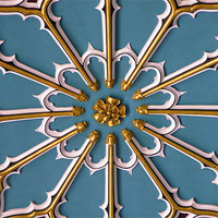 Buy canvas prints of CEILING PANEL AT CHELMSFORD, ESSEX CATHEDERAL. by Ray Bacon LRPS CPAGB