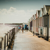 Buy canvas prints of Beach huts by Lewis Wiffen
