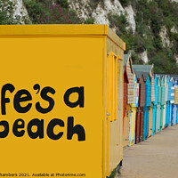 Buy canvas prints of Broadstairs Beach Huts by Alison Chambers