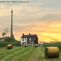 Buy canvas prints of  Sunset in Emley by Alison Chambers