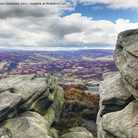 Buy canvas prints of Derwent Edge View by Alison Chambers