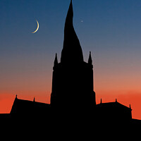 Buy canvas prints of Chesterfield Crooked Spire by Alison Chambers