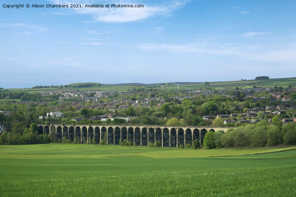 Penistone Viaduct Picture Board by Alison Chambers