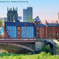 Buy canvas prints of Leeds Crown Point Bridge by Alison Chambers