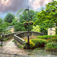 Buy canvas prints of Old Packhorse Bridge by Alison Chambers
