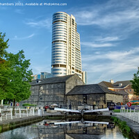 Buy canvas prints of Bridgewater Place and Granary Wharf by Alison Chambers