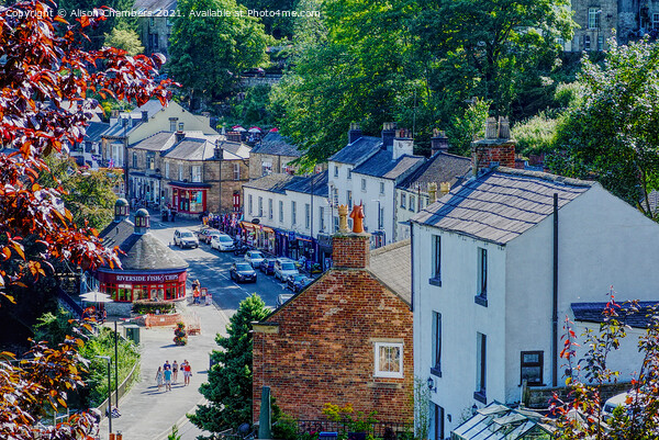 Matlock Bath From Above Picture Board by Alison Chambers