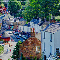 Buy canvas prints of Matlock Bath From Above by Alison Chambers