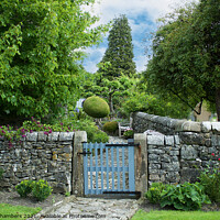 Buy canvas prints of Cottage Garden Gate by Alison Chambers