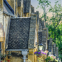 Buy canvas prints of Dent's Terrace Winchcombe by Alison Chambers