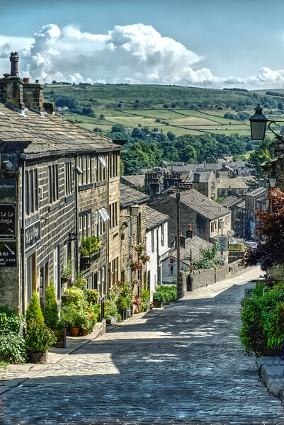 Haworth in Portrait  Picture Board by Alison Chambers