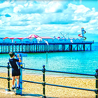 Buy canvas prints of I Spy At Herne Bay by Alison Chambers