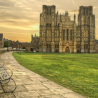 Buy canvas prints of Wells Cathedral  by Alison Chambers