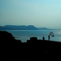 Buy canvas prints of First Light At Lyme Regis by Alison Chambers