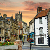 Buy canvas prints of Evening In Glastonbury  by Alison Chambers
