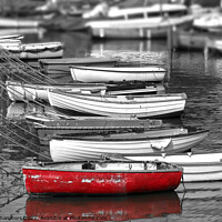 Buy canvas prints of Tethered Boats by Alison Chambers