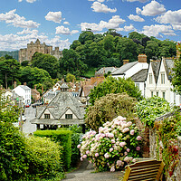 Buy canvas prints of Dunster View From Seat by Alison Chambers
