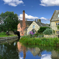 Buy canvas prints of The Old Mill Lower Slaughter  by Alison Chambers