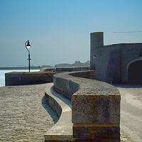 Buy canvas prints of Lyme Regis Gun Cliff by Alison Chambers