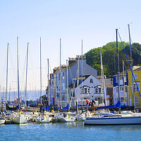 Buy canvas prints of Weymouth Harbour Sailing Boats by Alison Chambers