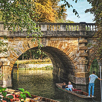 Buy canvas prints of Oxford Punts On River Cherwell by Alison Chambers