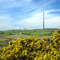 Buy canvas prints of Emley Moor Mast View by Alison Chambers