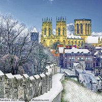 Buy canvas prints of York Minster Snow Scene by Alison Chambers