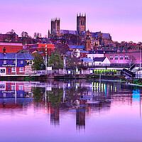 Buy canvas prints of Lincoln Brayford Waterfront by Alison Chambers